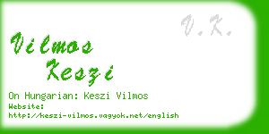 vilmos keszi business card